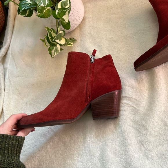 Sam Edelman Welles Bootie In Spiced Mahogany Suede - Picture 5 of 10